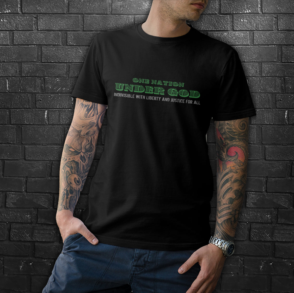 ONE NATION Under God - Patriotic Shirt