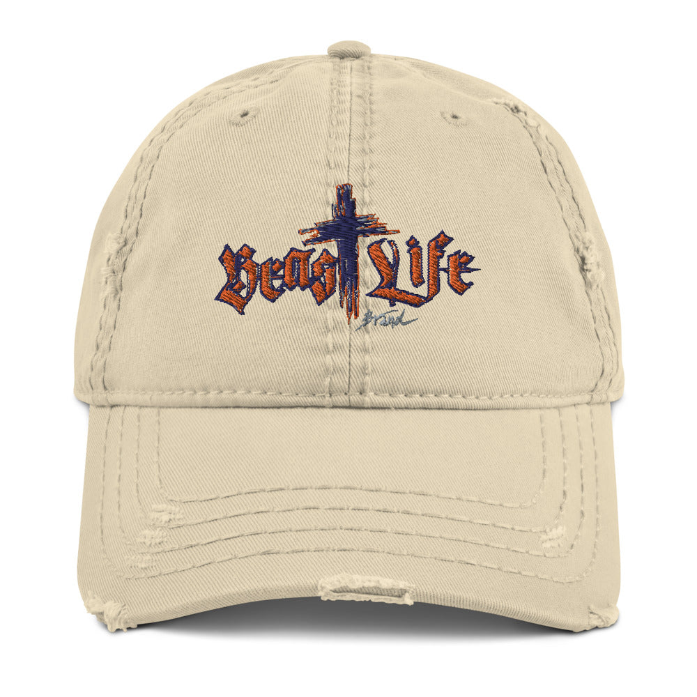 Distressed Look Hat - BeastLIFE Logo