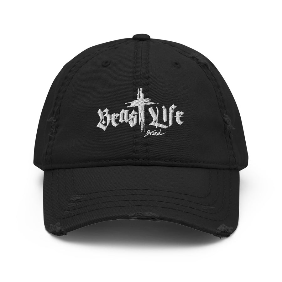 BeastLIFE Logo Distressed Curved Brim Hat