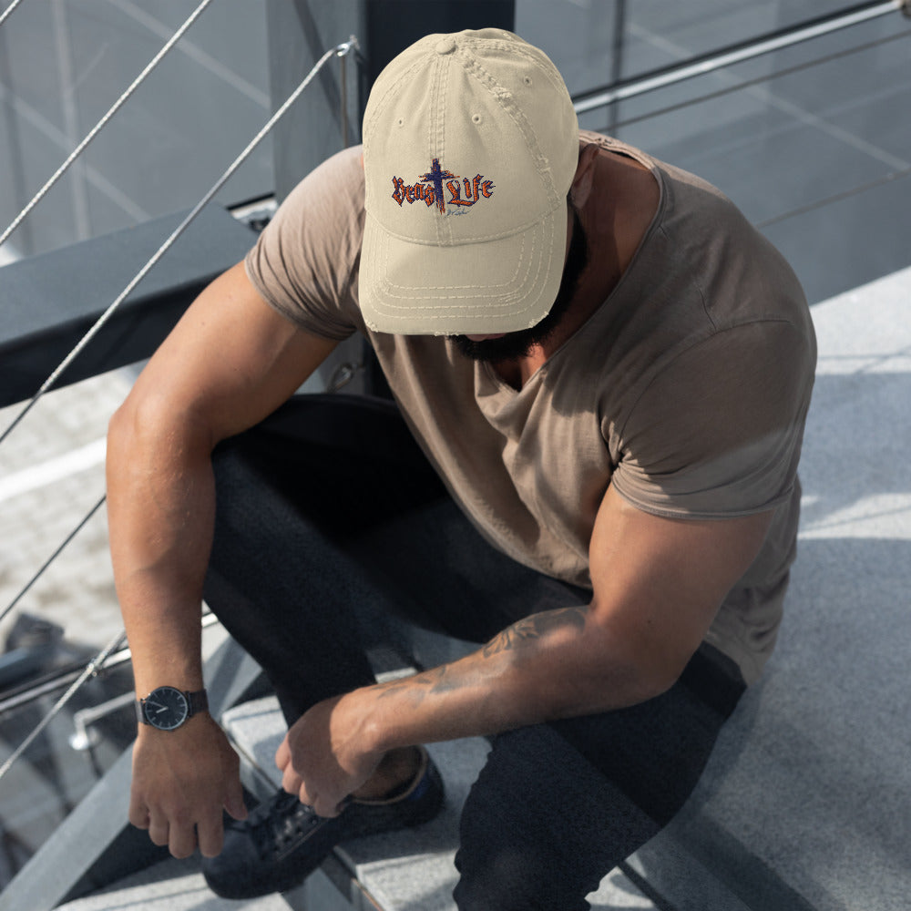 Distressed Look Hat - BeastLIFE Logo